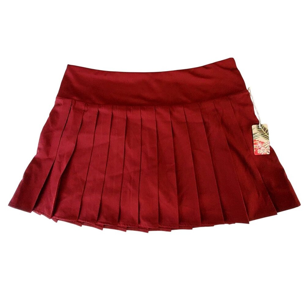 Tommy Bahama Everyday Active Red Pleated Skirt With Attached Shorts Size L